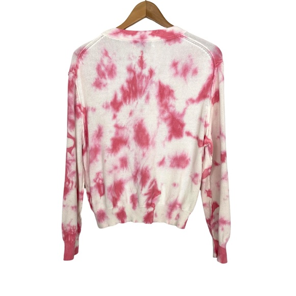 Michael Stars Tie Dye Cotton cardigan sweater 70’s Preppy Festival Acadamia EUC - Picture 2 of 7